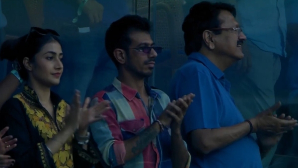 ind-vs-nz-well-played-shreyas-iyer-well-done-cameraman-dhanashree-verma-trends-on-x