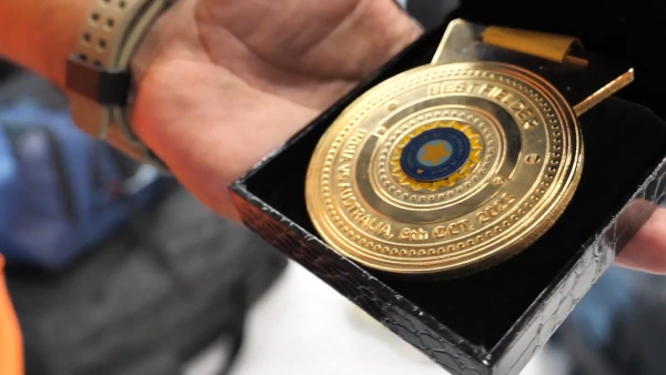 Indias best fielder medal in ICC World Cup 2023 (Image Courtesy: @BCCI)