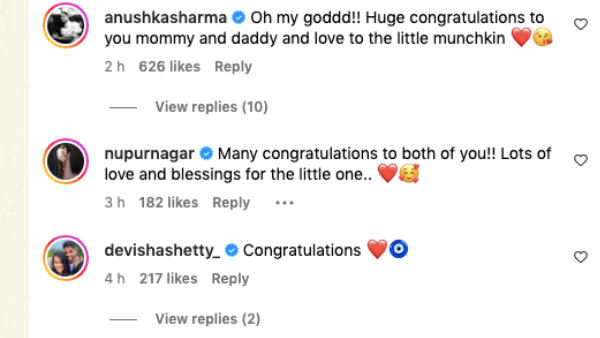 anushka-sharma-athiya-shetty-wife-of-teammates-react-ishant-sharma-wife-pratima-welcome-baby-girl