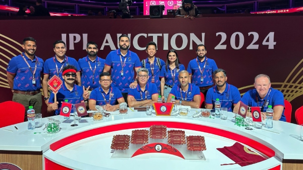 Royal Challengers Bangalore during the IPL 2024 Player Auction in Dubai on December 19, 2023