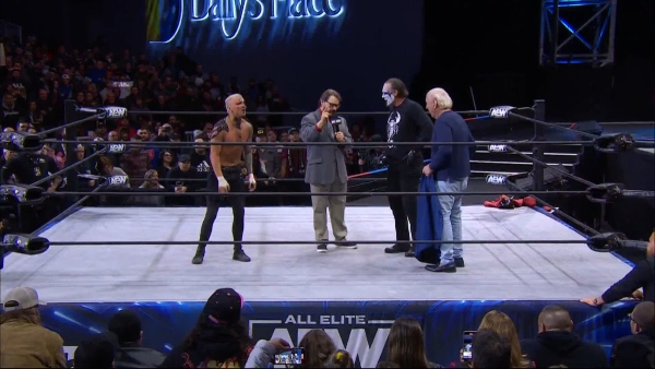 Sting was in action on Dynamite (image courtesy X)