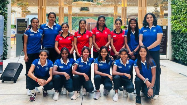 India squad jets to Oman for FIH Hockey5s Womens World Cup 2024 (Image: Hockey India)