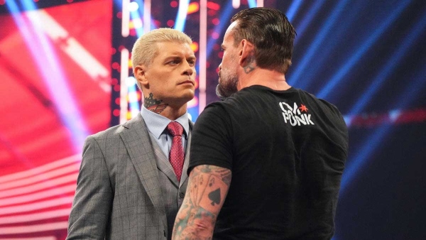 CM Punk-Cody Rhodes on Raw (image courtesy WWE)
