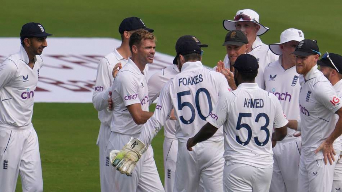 James Anderson led the England in style on day two in Visakhapatnam.