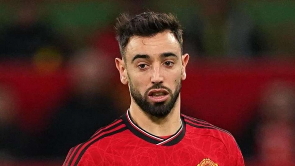 Manchester United’s Bruno Fernandes (Martin Rickett/PA)