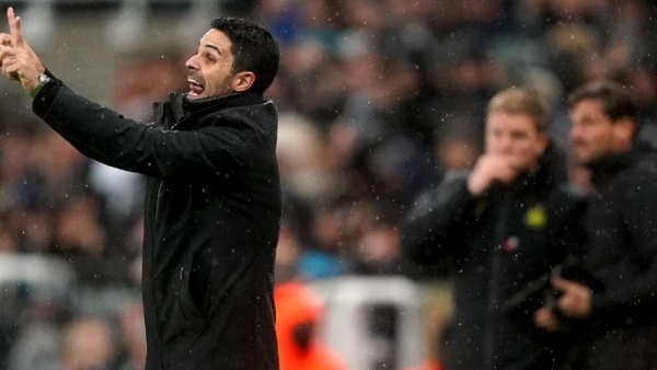 Mikel Arteta reacted angrily to decisions made in their defeat at Newcastle