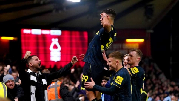 Bruno Guimaraes scored twice as Newcastle won 3-2 at Nottingham Forest