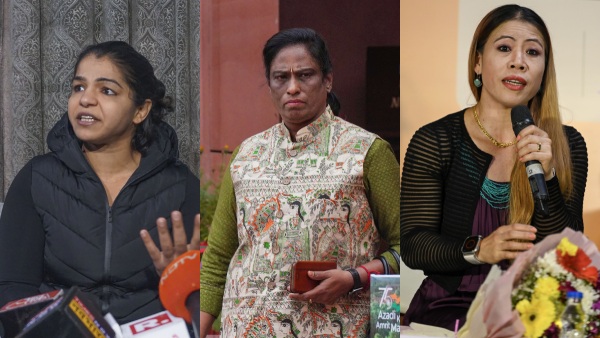 Sakshi Malik, PT Usha and Mary Kom Sakshi Malik, PT Usha and Mary Kom