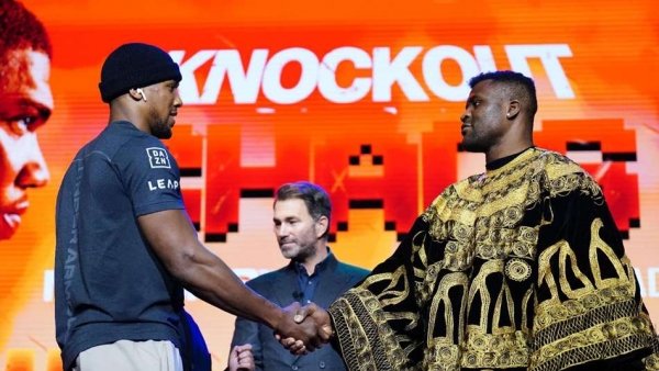 Anthony Joshua and Francis Ngannou
