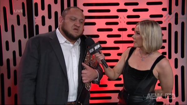 Samoa Joe on Dynamite image courtesy X Samoa Joe on Dynamite image courtesy X