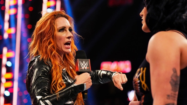 Becky Lynch on Raw image courtesy WWE