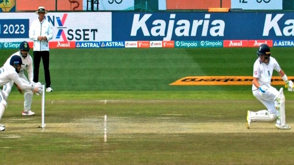 Dhruv Jurel stumps Ollie Pope during day one of India vs England 5th Test