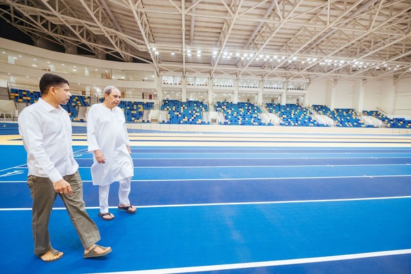 Odisha CM Naveen Patnaik inaugurates India s First Indoor Athletics and Aquatic Center in Bhubaneswar