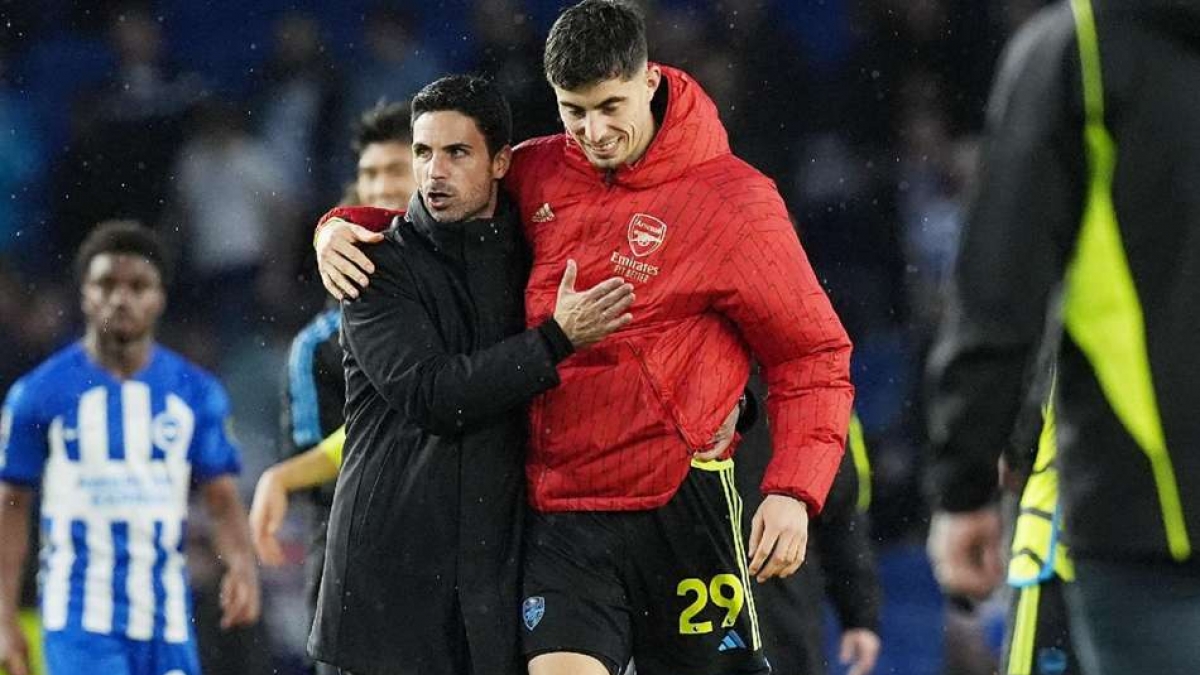 Arsenal manager Mikel Arteta left praised the performances of Kai Havertz