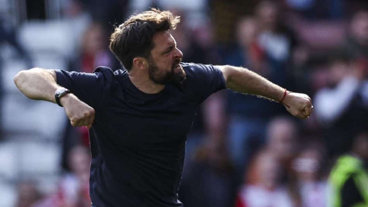 Russell Martin celebrates at full-time