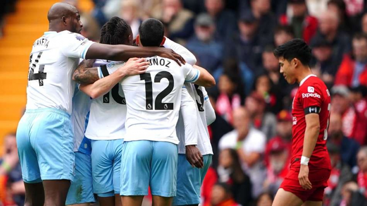 Eberechi Eze s goal saw Crystal Palace win at Liverpool