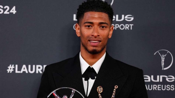 Jude Bellingham was recognised at the Laureus World Sports Awards