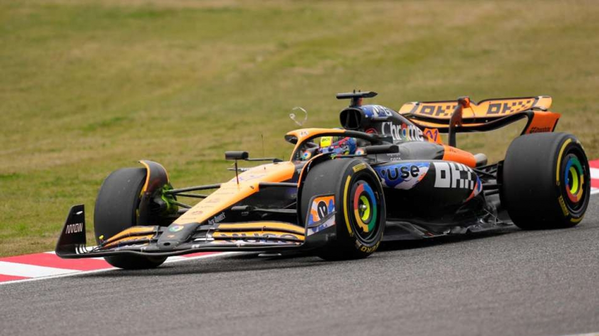 McLaren driver Oscar Piastri was quickest in a rain-affected second practice session for the Japanese Grand Prix