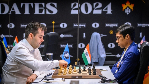 Praggnanandhaa holds Ian Nepomniachtchi for a draw in round 12