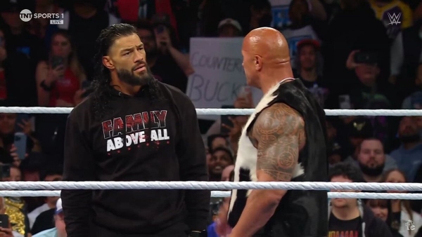 Roman Reigns and The Rock image courtesy X