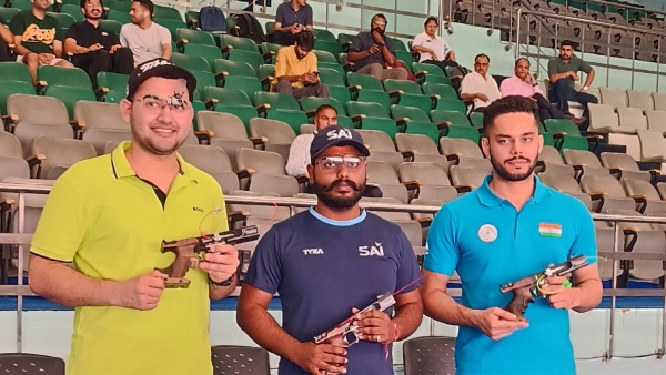 Shooting Bhavesh Simranpreet Top Second 25M Pistol Olympic Selection Trials