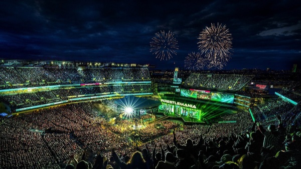 WrestleMania XL stage image courtesy X