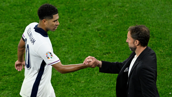 Jude Bellingham and Gareth Southgate