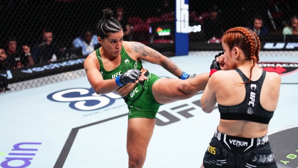 Puja Tomar left in action on her UFC debut Image UFCNews X Handle