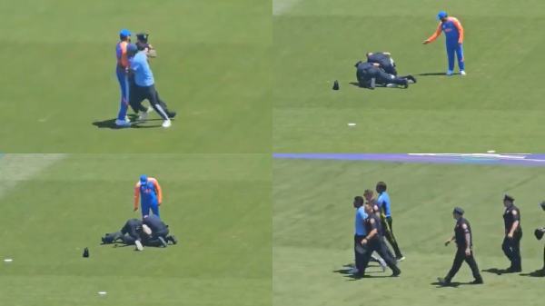 Rohit Sharma Fan Breaches Security and Invades Pitch