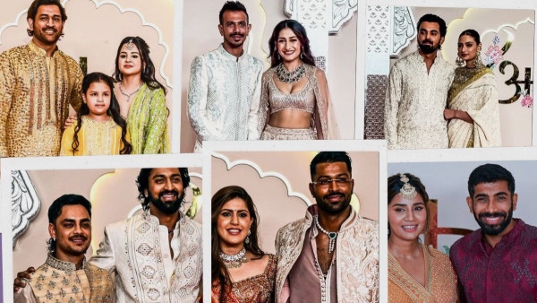 Anant Ambani Radhika Merchant Wedding MS Dhoni to Hardik Pandya to Yuzvendra Chahal Cricketing Royalty Spotted at Gala Event in Mumbai