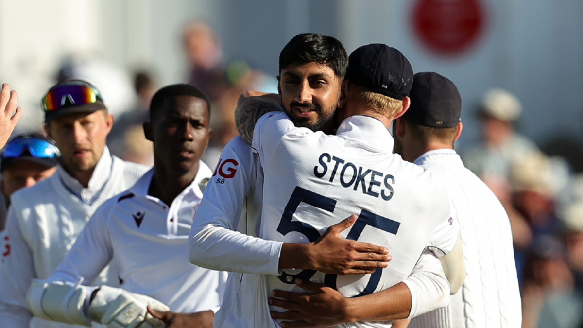 Ben Stokes and Shoaib Bashir