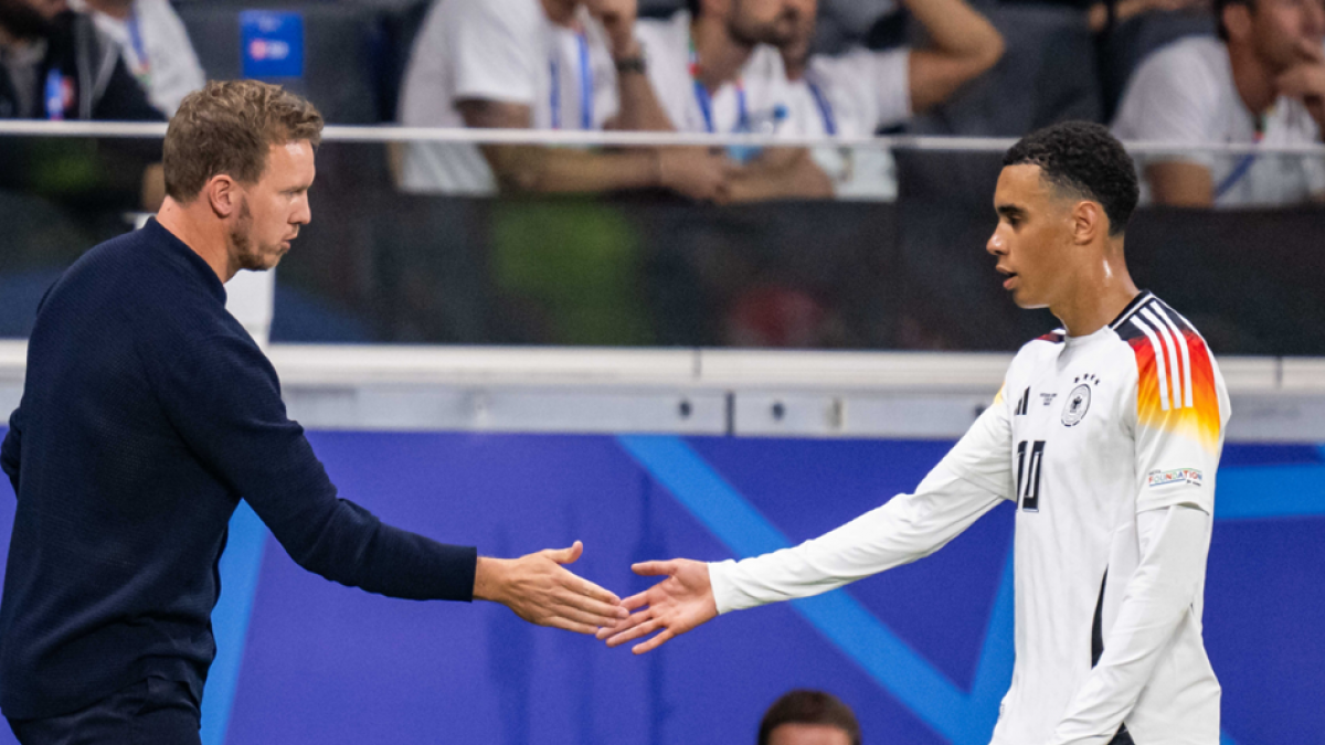 Julian Nagelsmann and Jamal Musiala