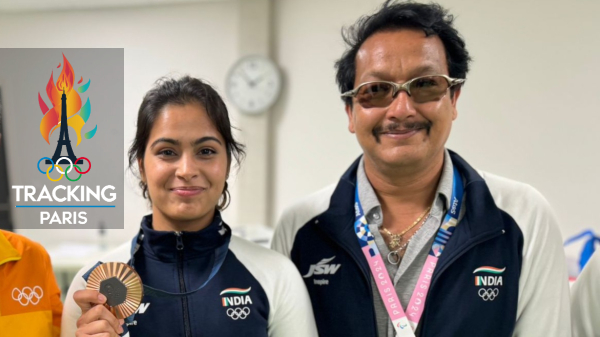 Manu Bhaker Jaspal Rana Paris Olympics