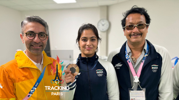 Manu Bhaker Jaspal Rana Paris Olympics