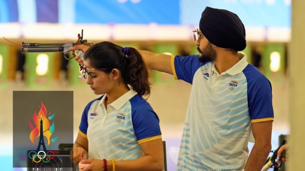 Paris 2024 Manu-Sarabjot to fight for 10m Air Pistol Mixed Team Bronze medal