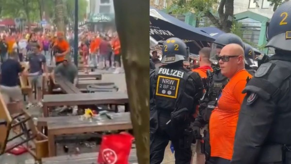 Euro 2024 Netherlands fans attack English Supporters in Dortmund Pub ahead of Semifinal
