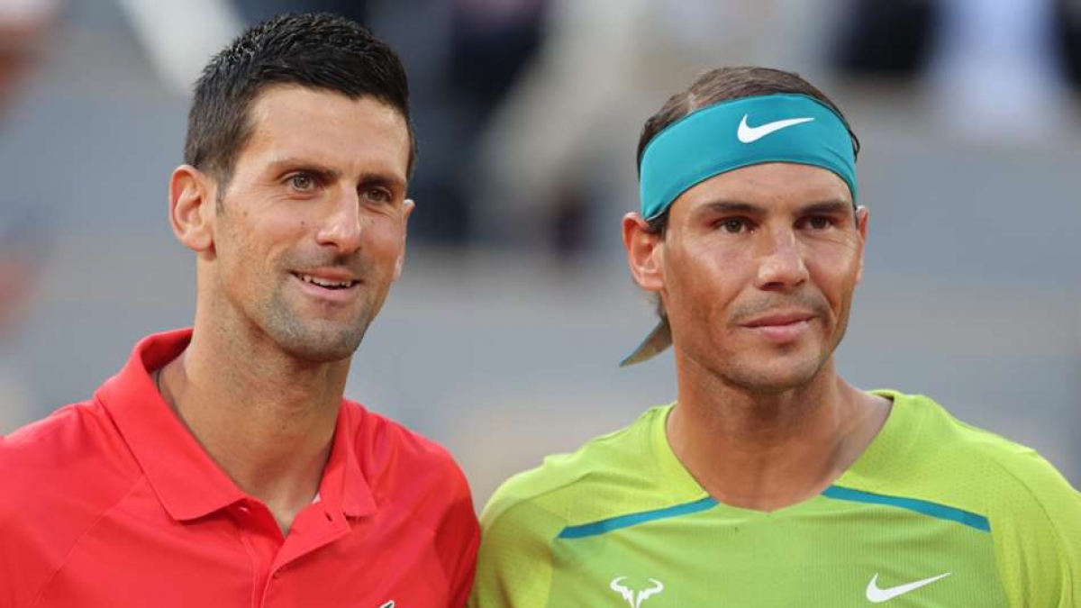 Novak Djokovic and Rafael Nadal