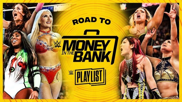 Road to the 2024 Money in the Bank poster image courtesy WWE Road to the 2024 Money in the Bank poster image courtesy WWE