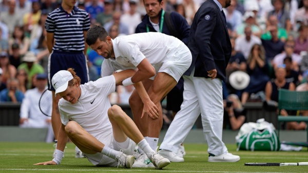 Novak Djokovic and Jannik Sinner
