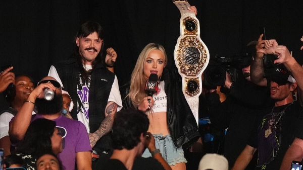 Liv Morgan and Dominik on Raw image courtesy WWE