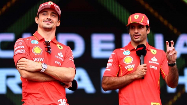 Charles Leclerc and Carlos Sainz for Ferrari