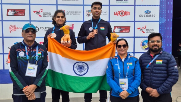 Shooting India Clinch Medals In Both Rifle And Pistol Mixed Team Events At Lima Junior World Championships