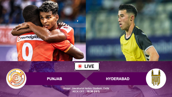 Punjab FC vs Hyderabad FC Live Score  ISL 2024-25