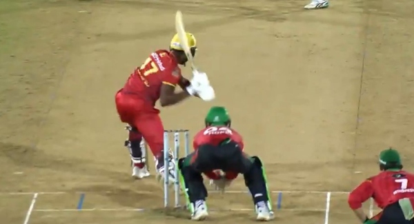 Shaqkere Parris hits 124m Six