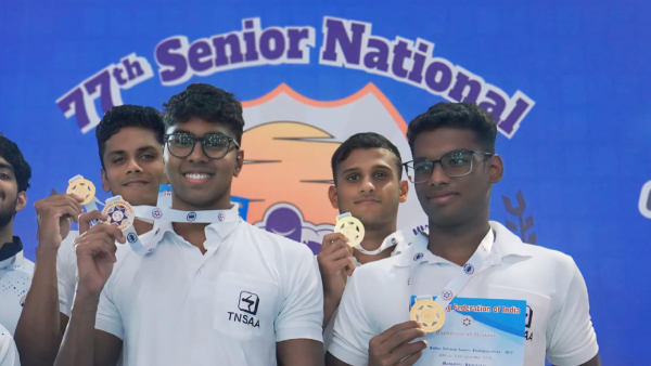 Senior National Aquatic Championships 2024 Tamil Nadu Breaks Men s 4x100m Medley Record