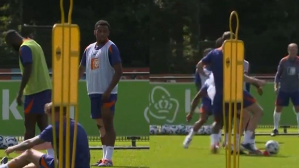 Arsenal star and former Man United striker involved in training ground Bust-up while International Duty