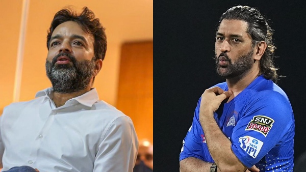 Arun Dhumal and MS Dhoni