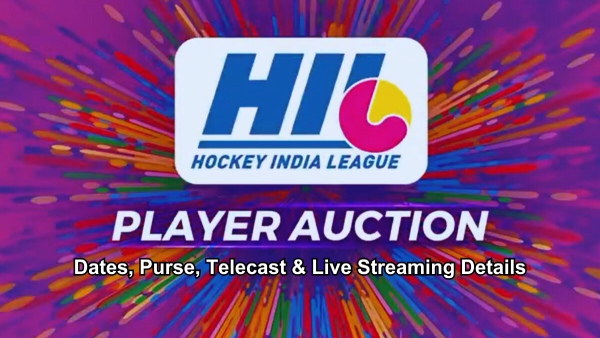 Hockey India League Auction live streaming and telecast details