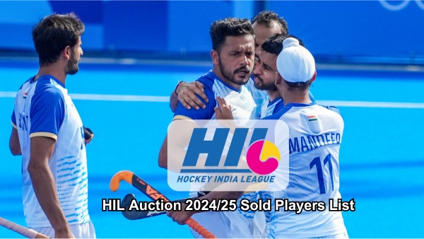 Hockey India League Auction Sold Players List