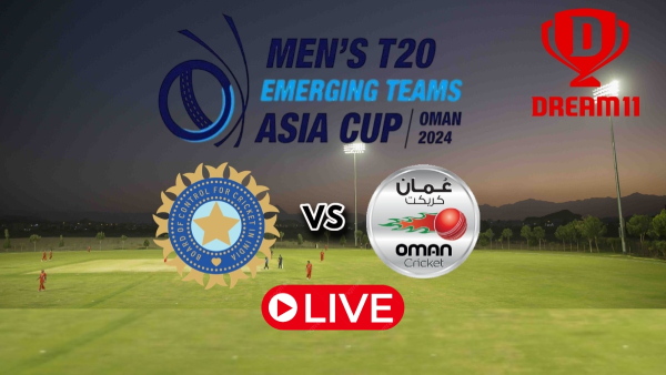 India A vs Oman Live Score  Emerging Teams Asia Cup 2024